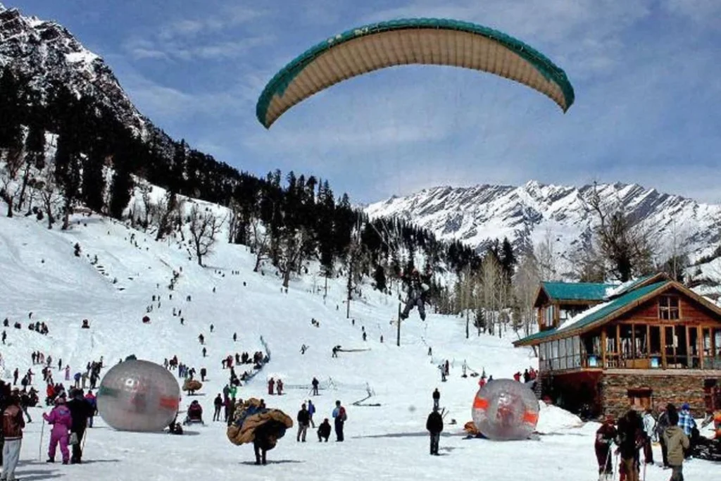 solang valley paragliding new